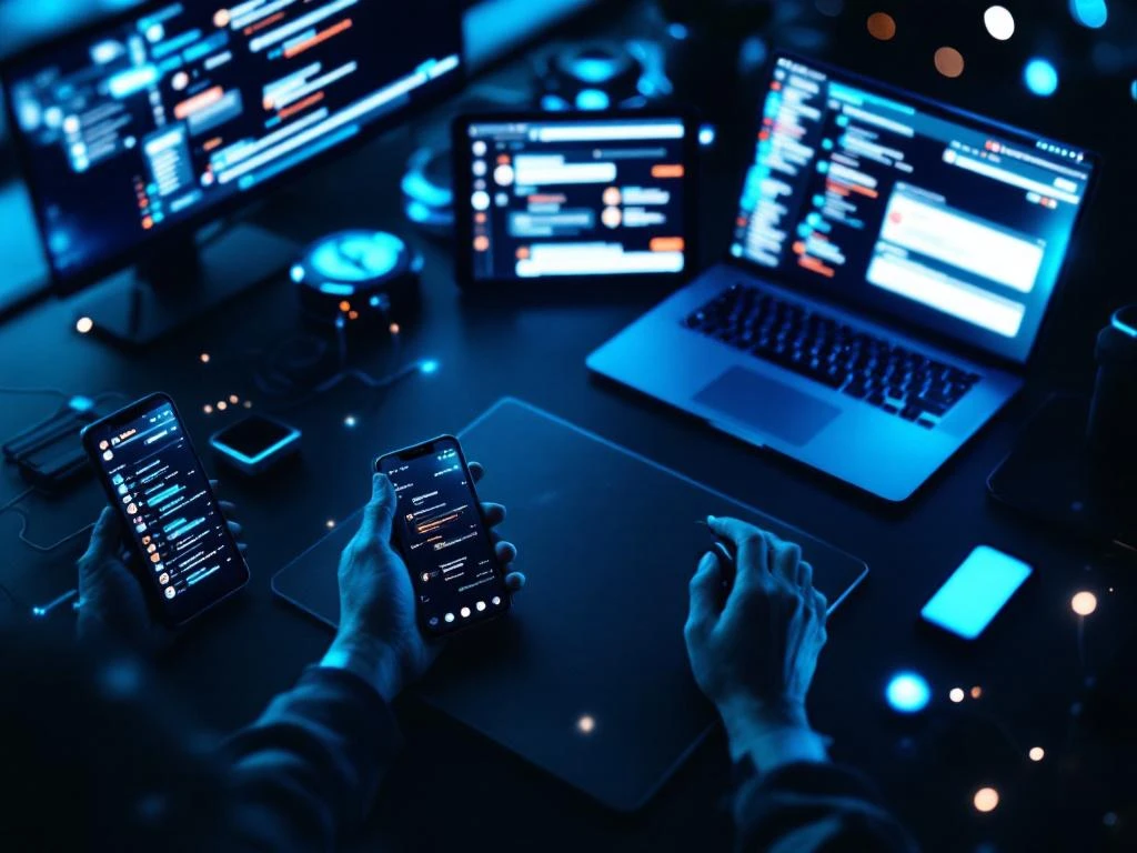 Modern commandocentrum met meerdere verlichte communicatieapparaten en 24/7 connectiviteit in blauw licht


---

**Tokens used:** 324 of 200,000 remaining