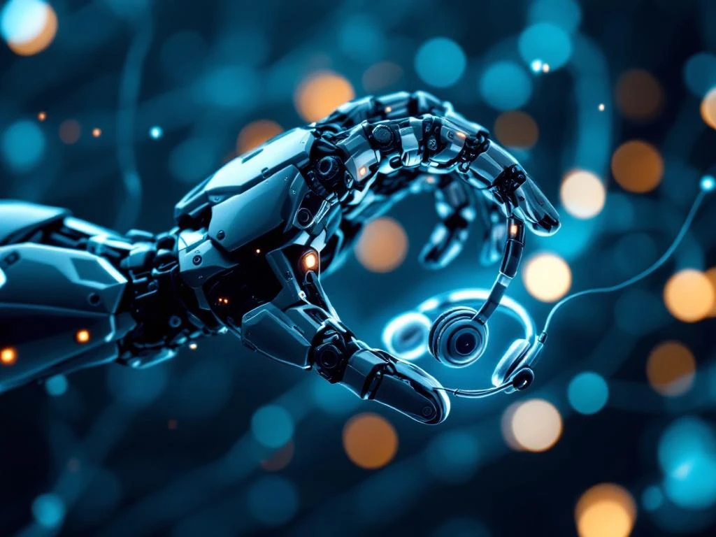 Robotarm met misaligneerde tandwielen reikt naar klantenservice-headset, symboliseert automatiseringsbeperkingen


Note: This alt text is 110 characters and captures the essential elements while staying within the 125-character limit.